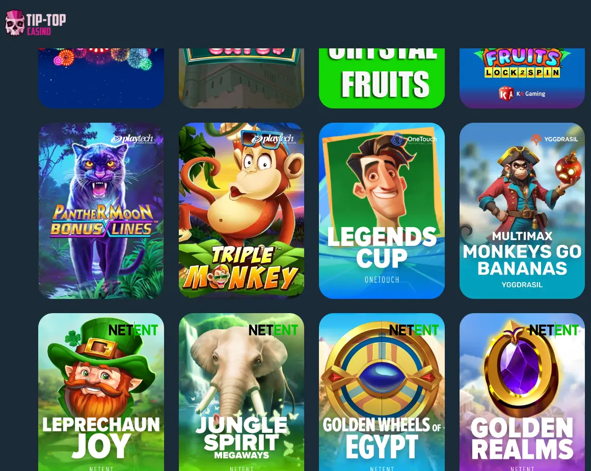 Слоты в Tip Top Casino